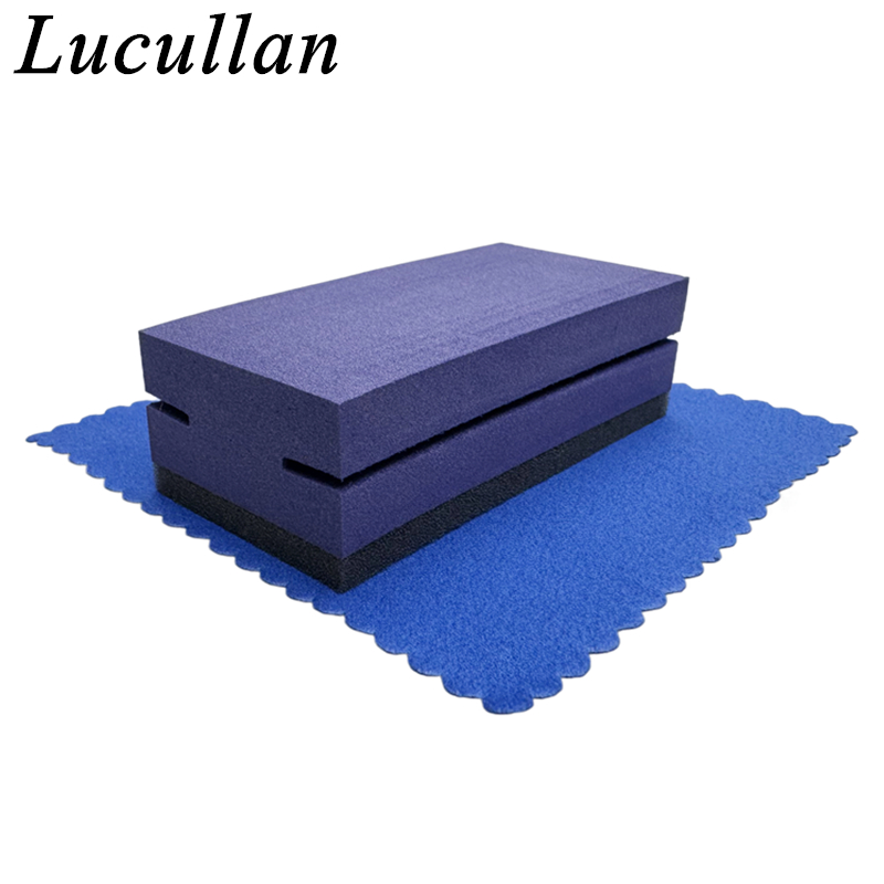진한 파란색 스웨이드 옷을 가진 Lucullan 보라색 - Clay Bar Lubricant 리뷰 및 가격