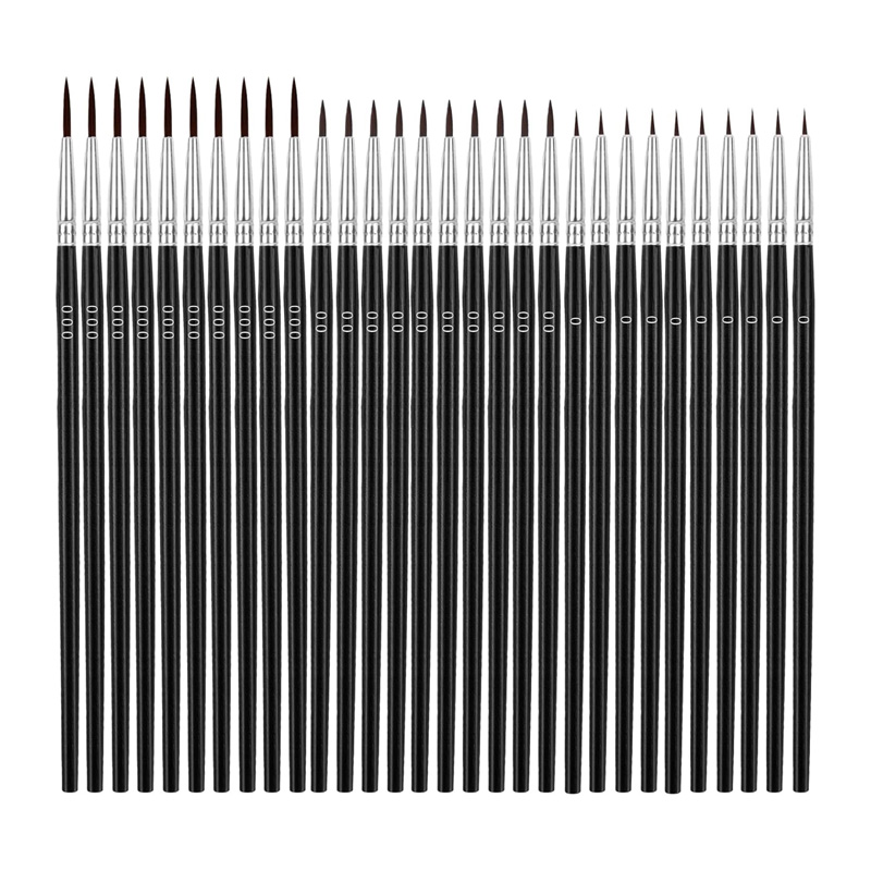 30개의 미니 디테일 페인트 브러쉬 세트, 3가지 크기 - Detailing Brush Set 리뷰 및 가격